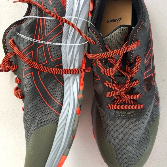 Asics Gray and Orange Athletic Shoes for Performance-Size 13 - Picture 10 of 12